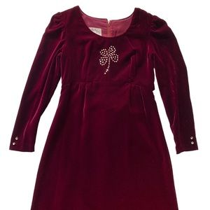 Vintage 1970s Velvet Diamanté Maxi Dress 🥀